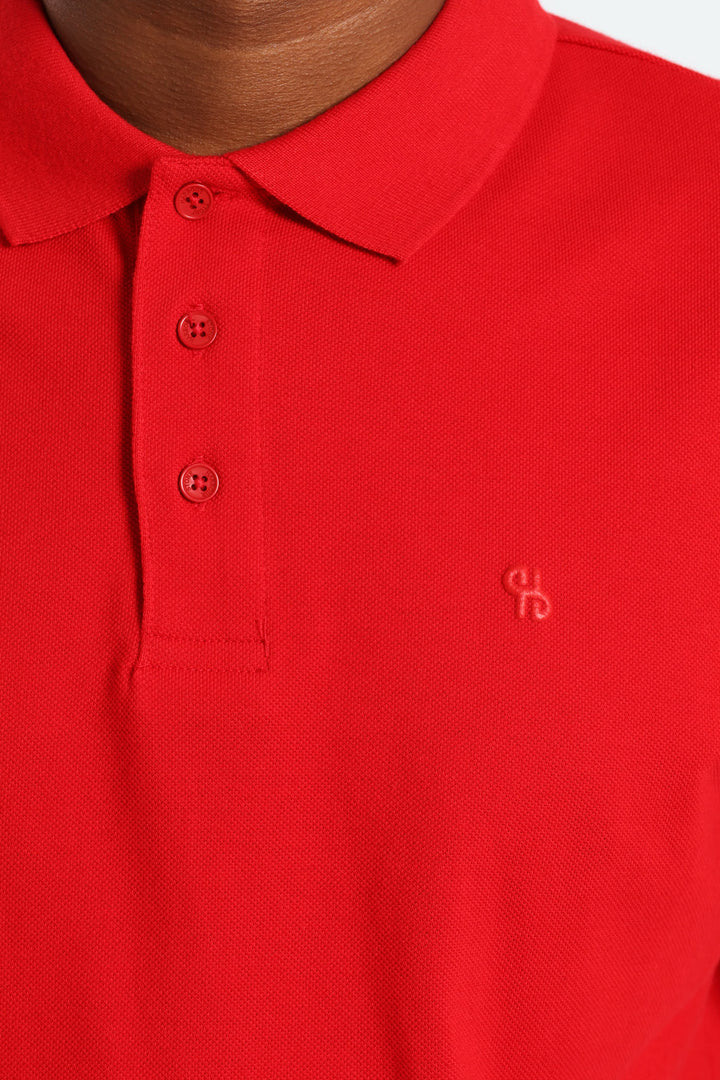 Basic Regular Fit Golfer - Red