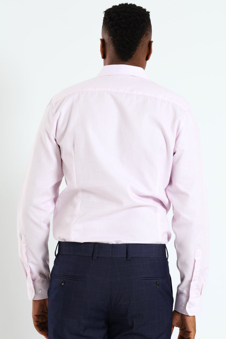 Melange Textured Shirt - Pink