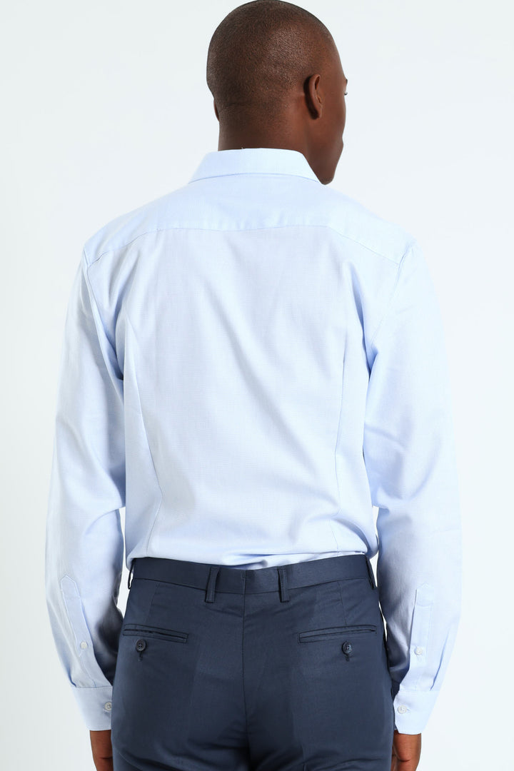 Textured Shirt - Light Blue