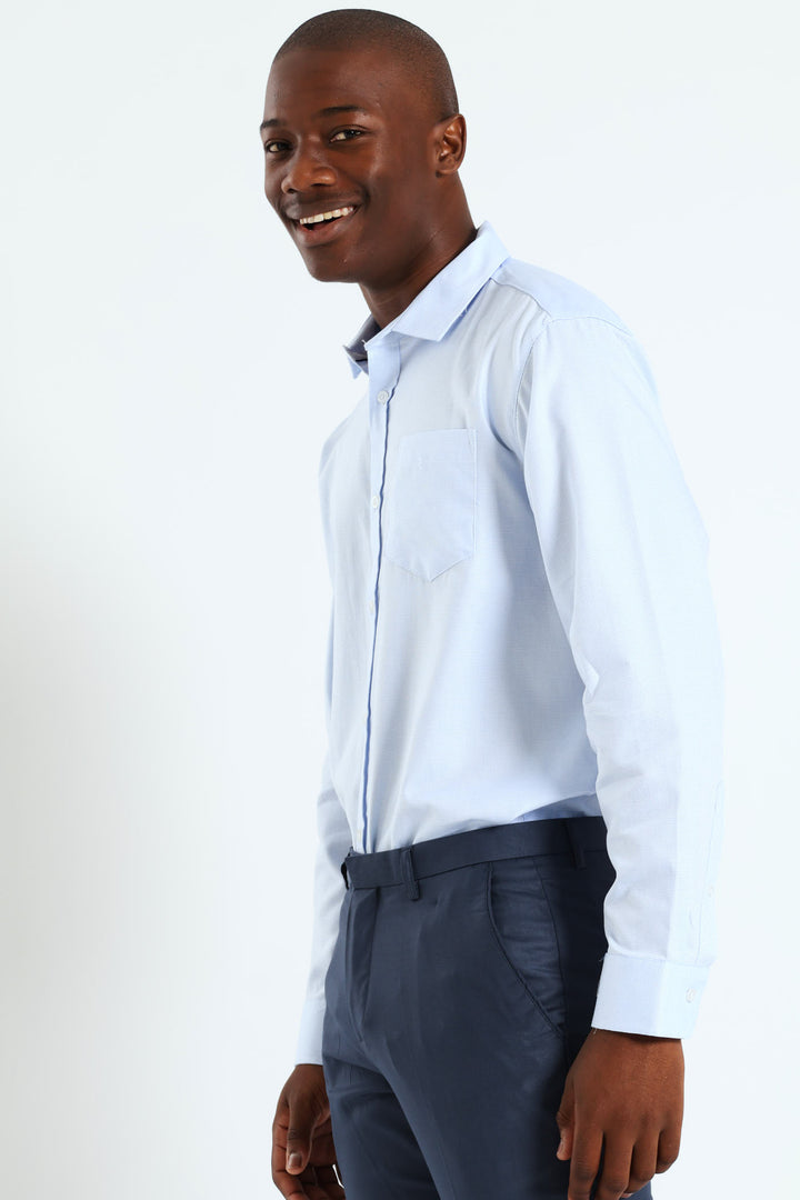 Textured Shirt - Light Blue