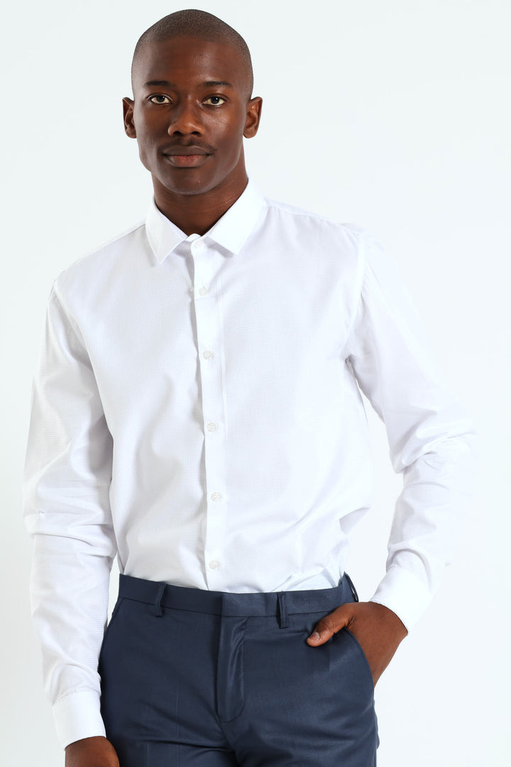 Textured Shirt - White