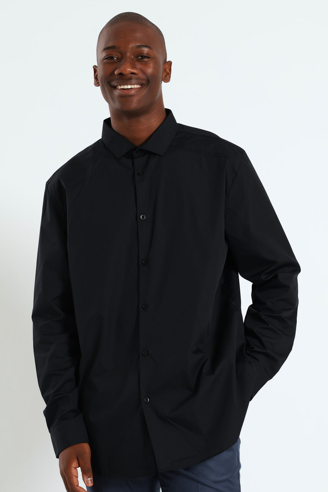 Panel Shirt - Black