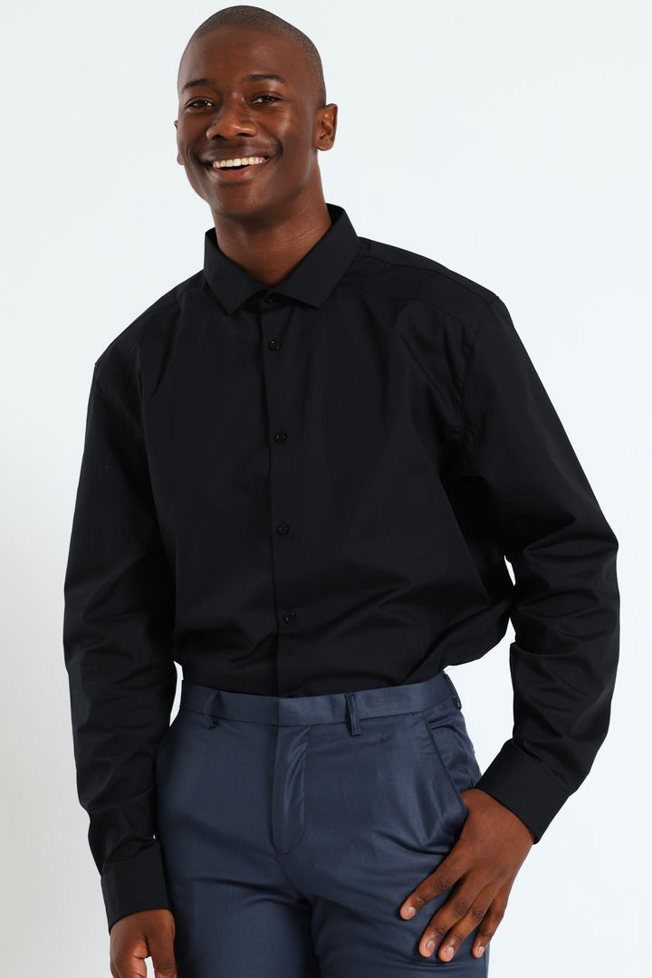 Panel Shirt - Black