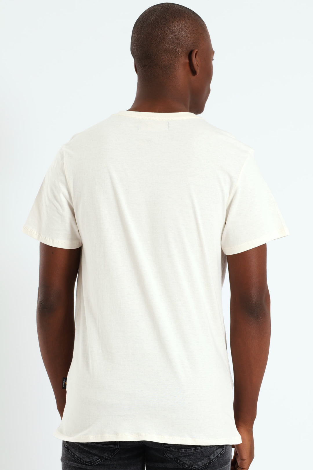 Basic Print Tee - Cream