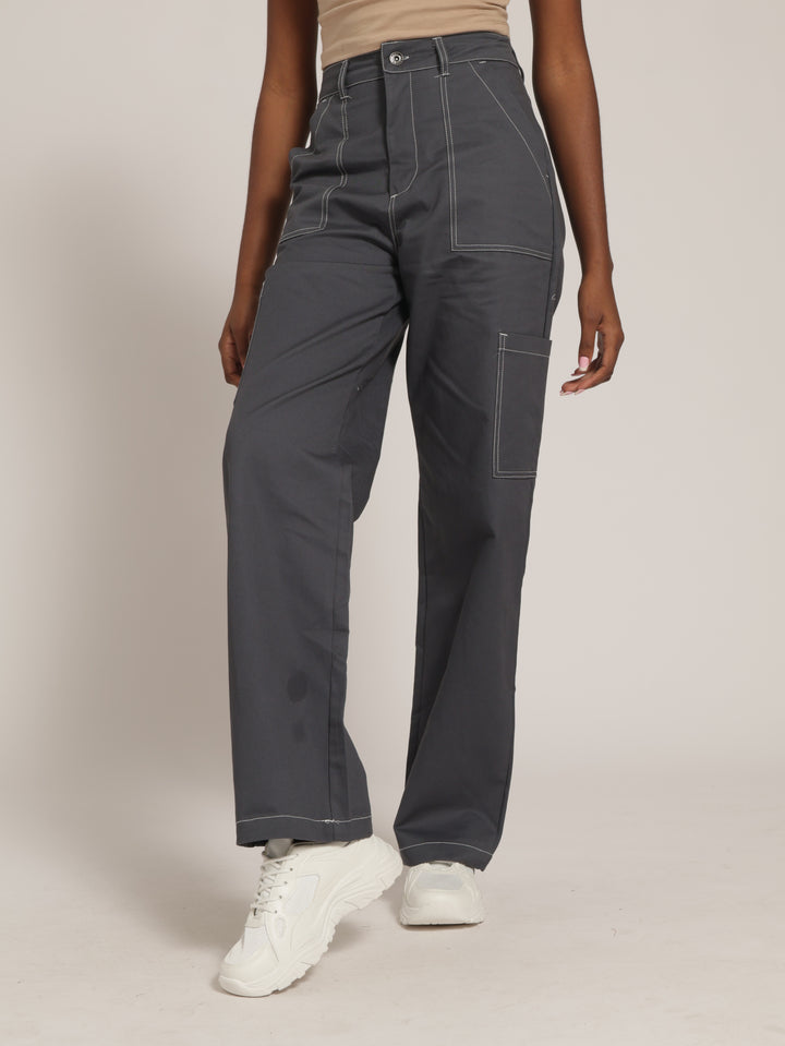 Lamb Chop Cargo Pants - Airforce