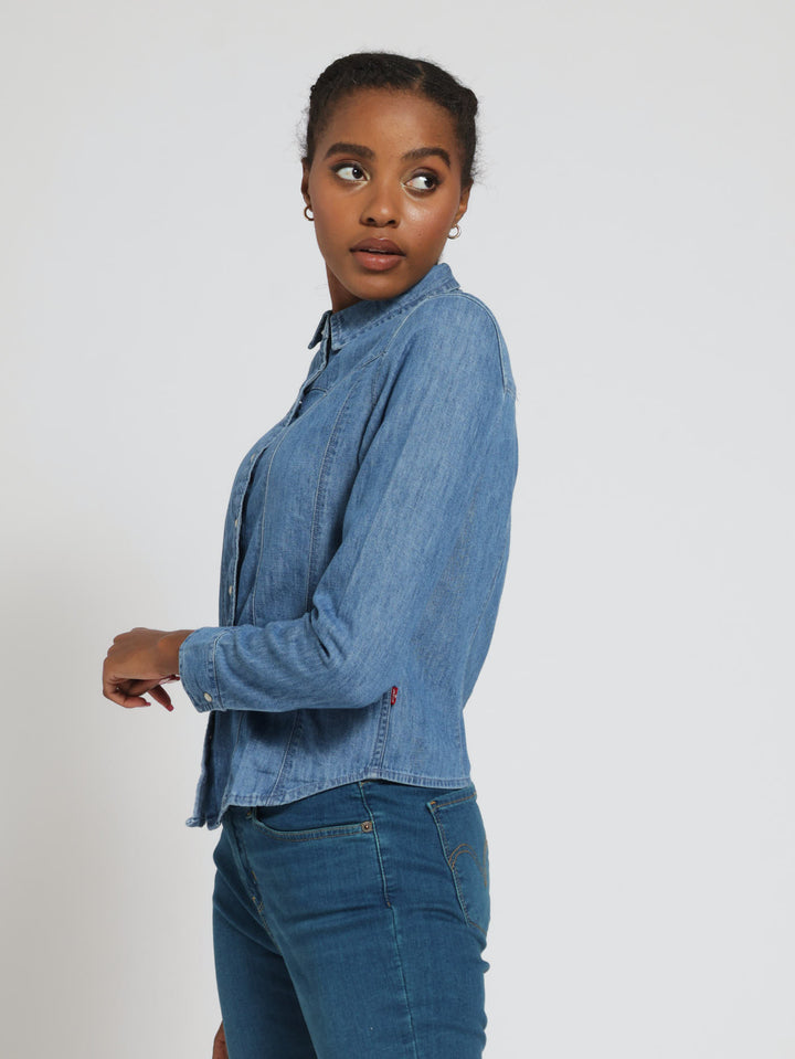 Barley Denim Top - Indigo