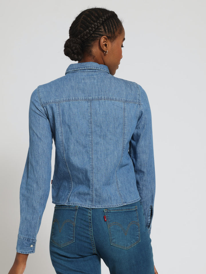 Barley Denim Top - Indigo