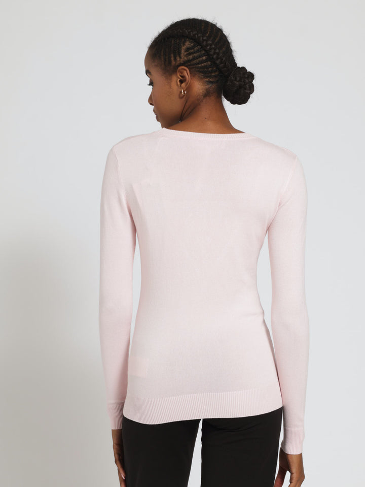 Rosalie Triangle Logo Sweater - Pink
