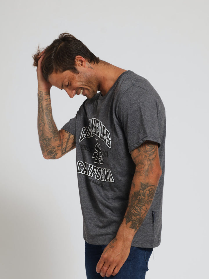 Los Angeles Tee - Charcoal Melange