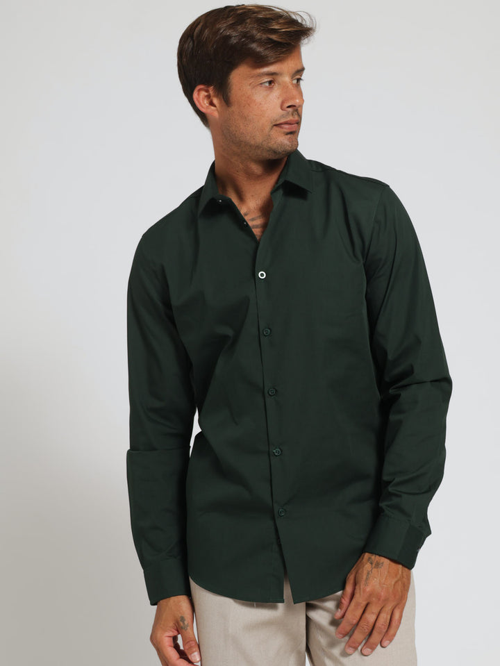 Easy Care Shirt - Forest Green