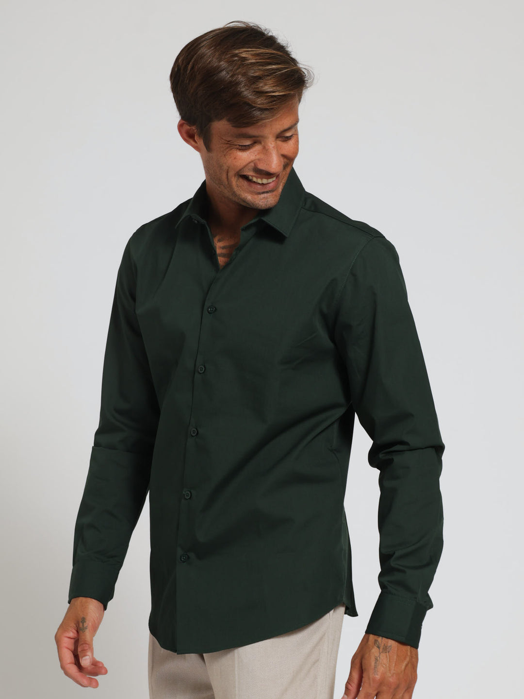 Easy Care Shirt - Forest Green