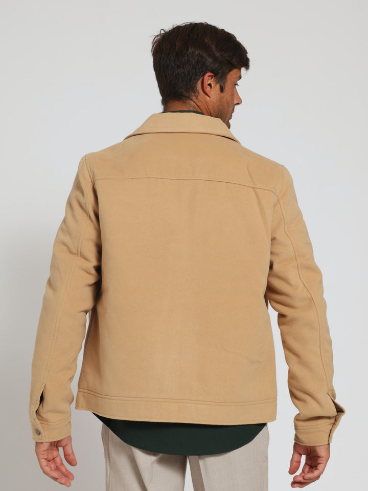 Melton Pocket Jacket - Natural