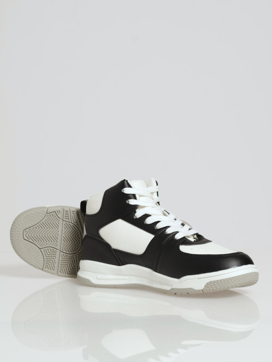 Boys Retro Sneaker - White/Black
