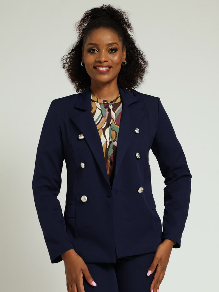 Nautical Work Blazer - Navy