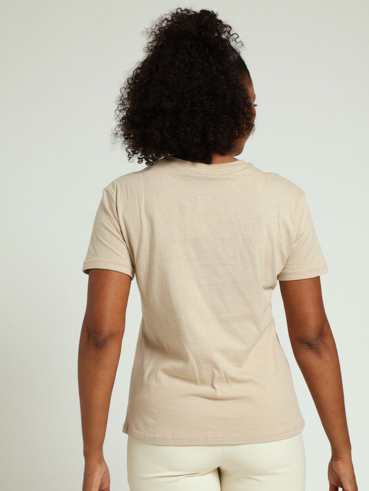 Golden Branch Tee - Stone