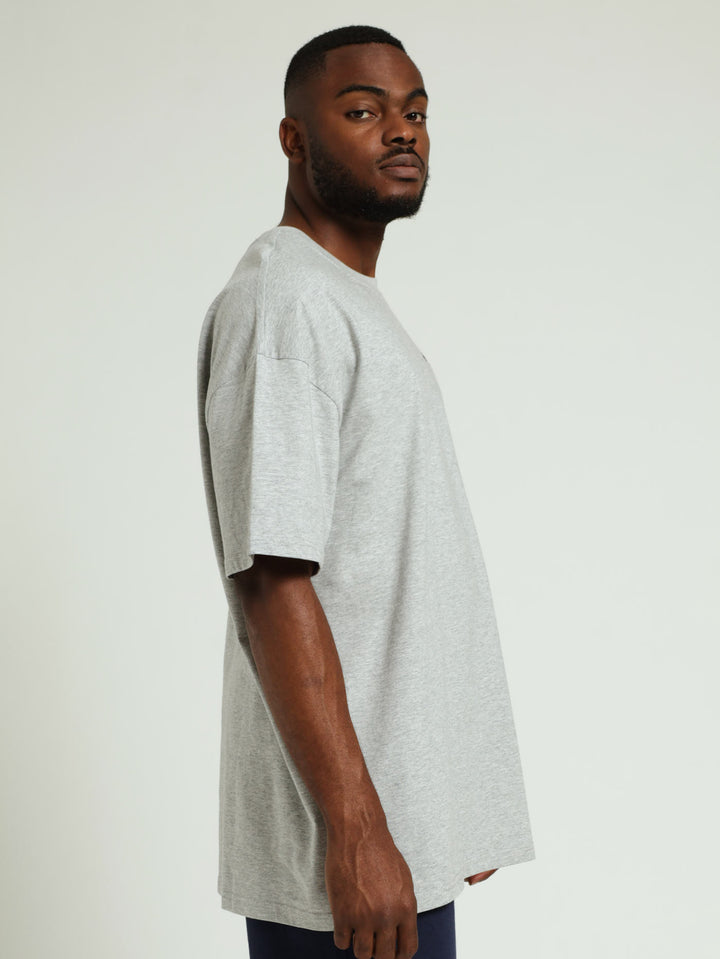 Curtis Oversized Tee - Grey Melange