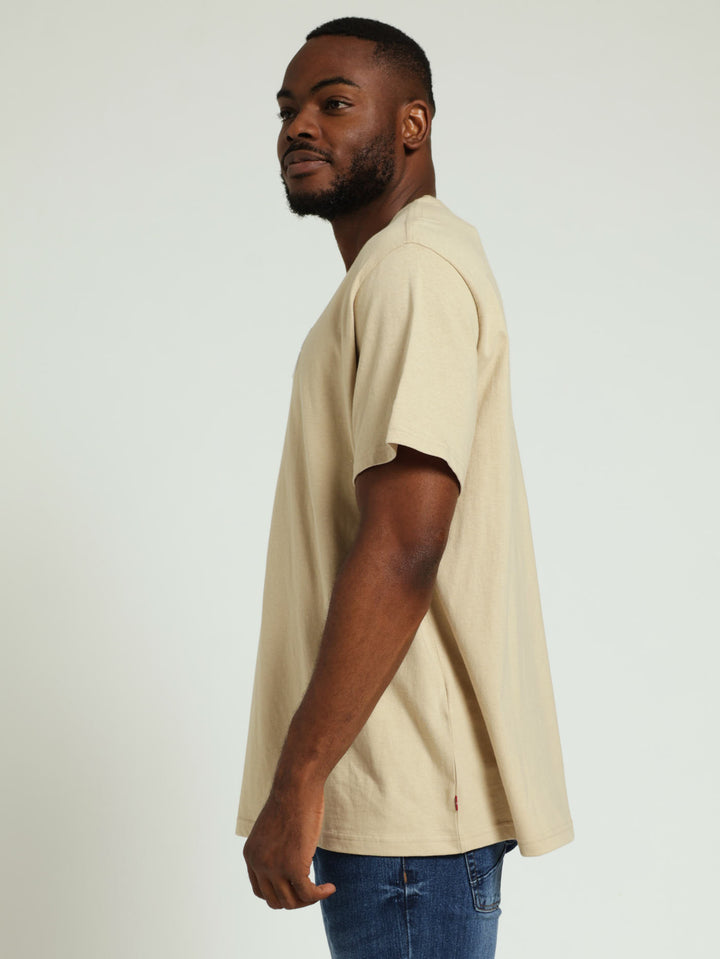 Relaxed Fit Tee - Stone