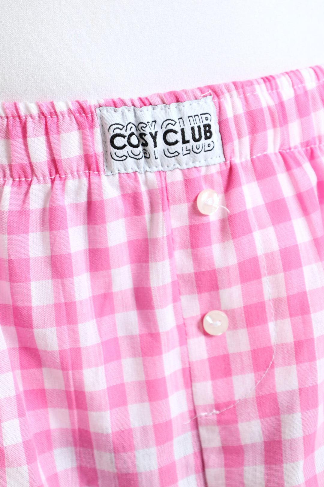 Woven Check Boxer Shorts - Pink