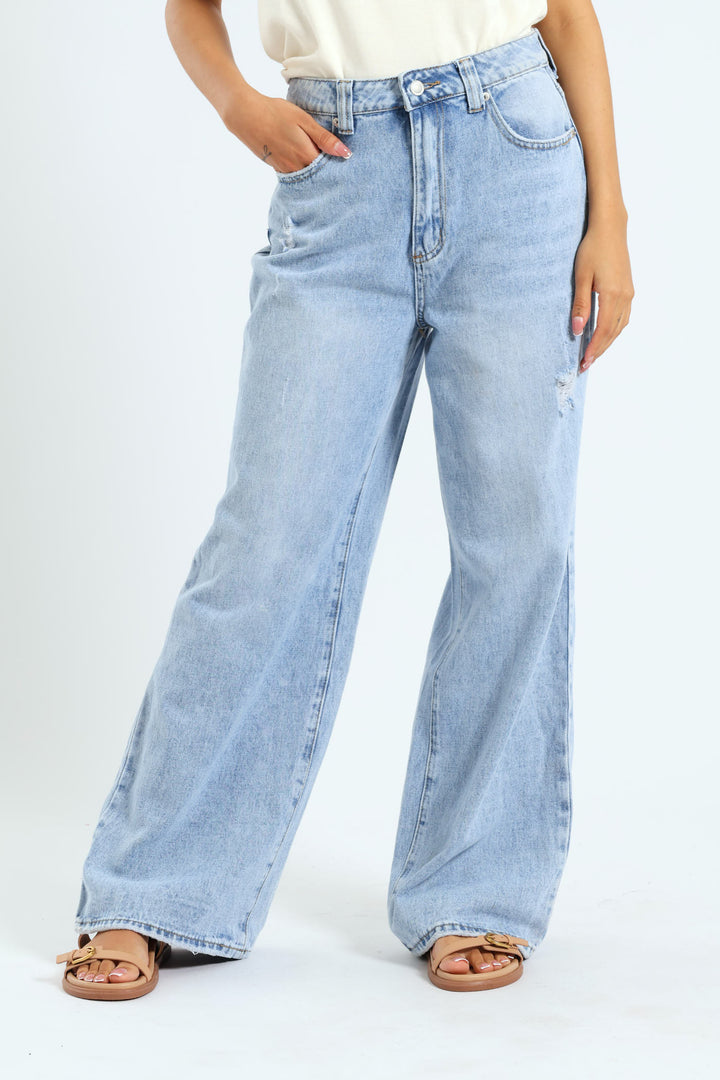 Slouchy Jean - Salty Mid Wash