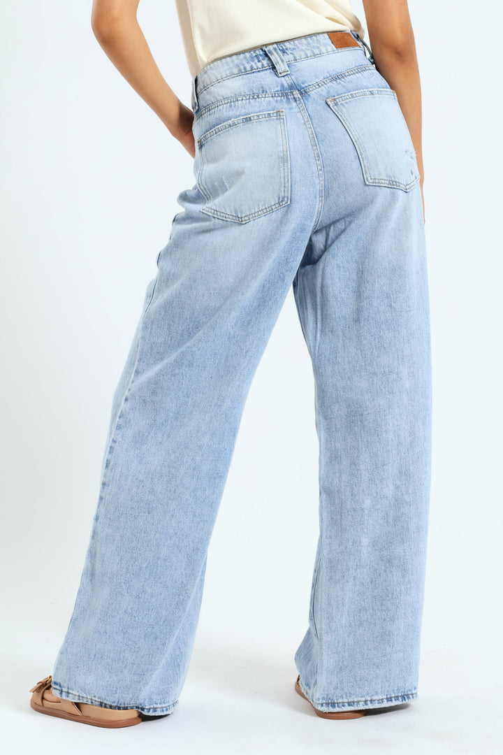 Slouchy Jean - Salty Mid Wash