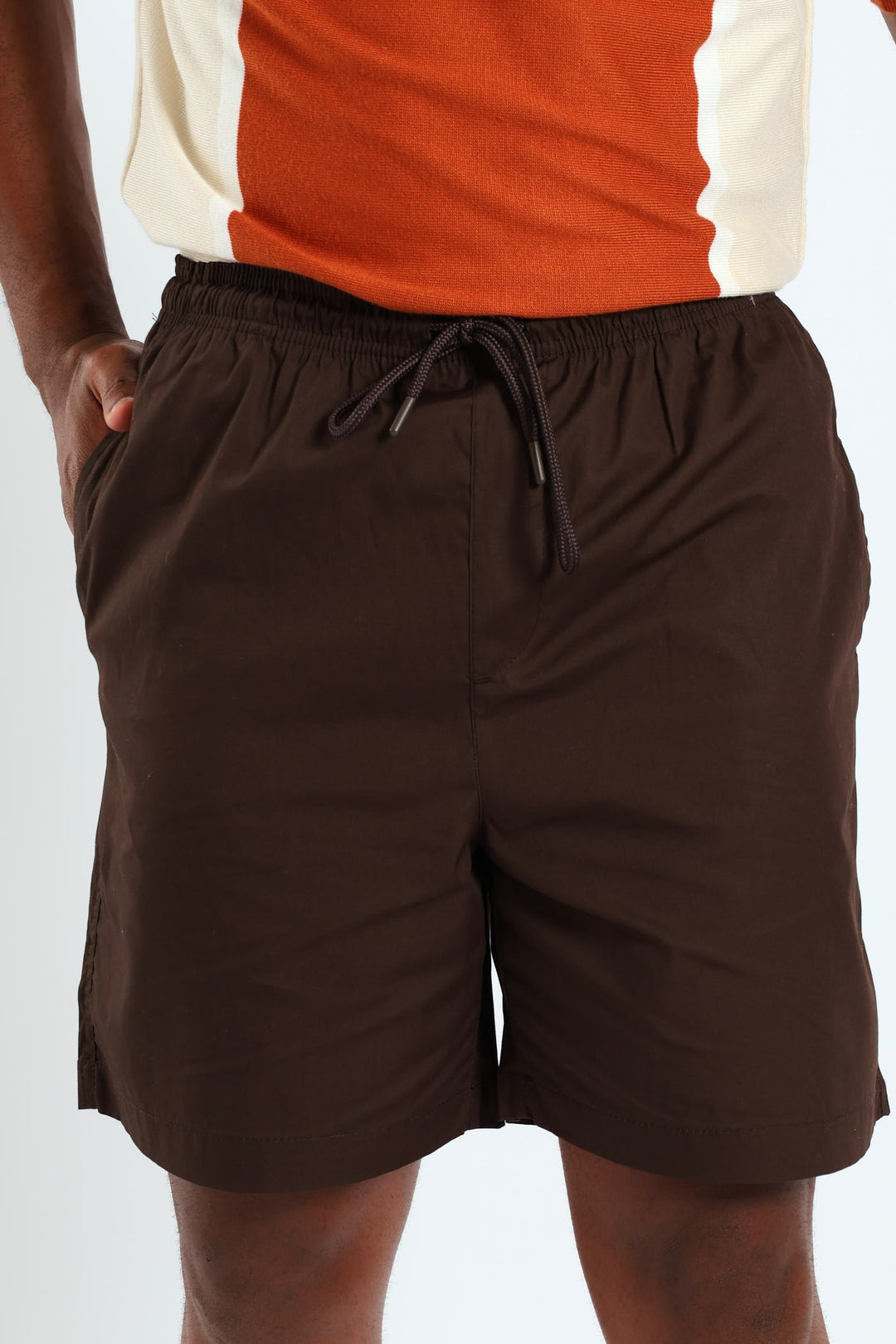 Basic Beach Shorts - Chocolate