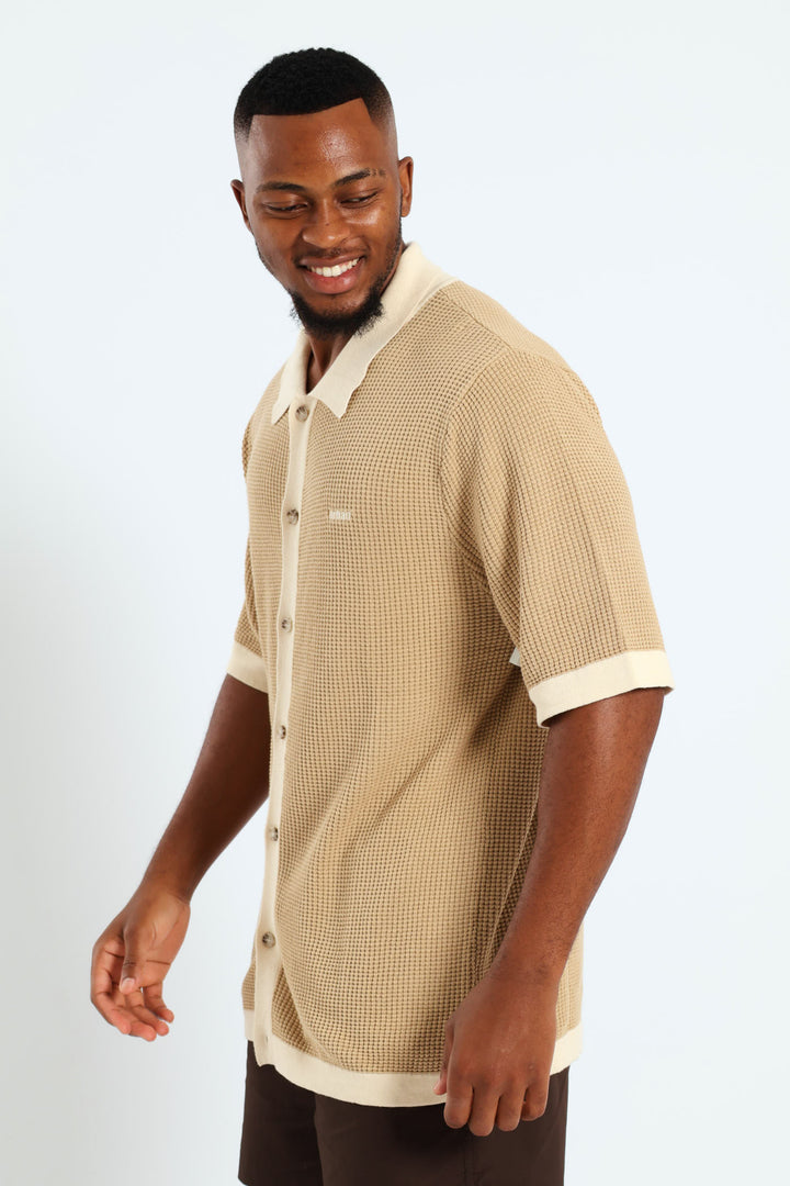 Texture Resort Shirt - Sand