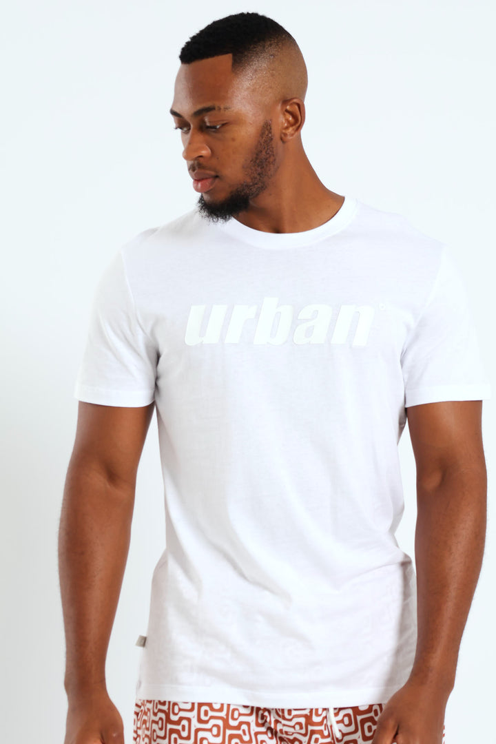 Center Logo Tee - White