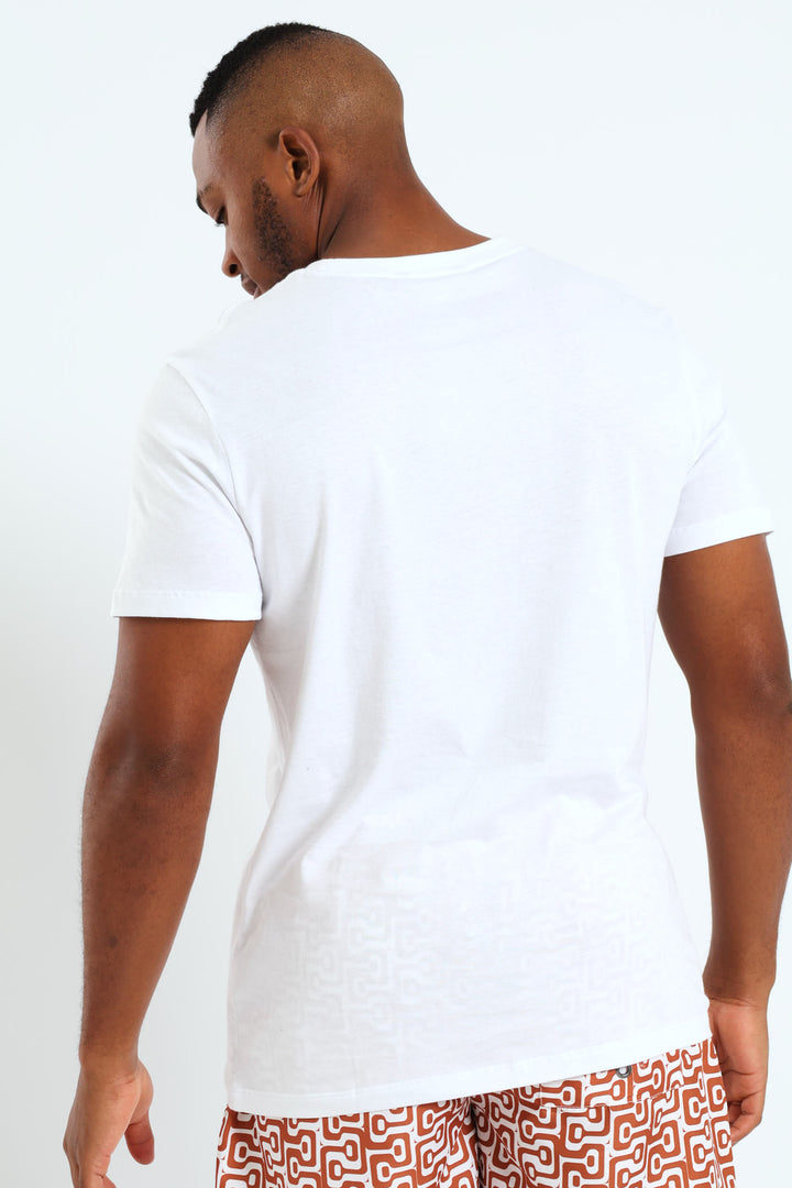 Center Logo Tee - White