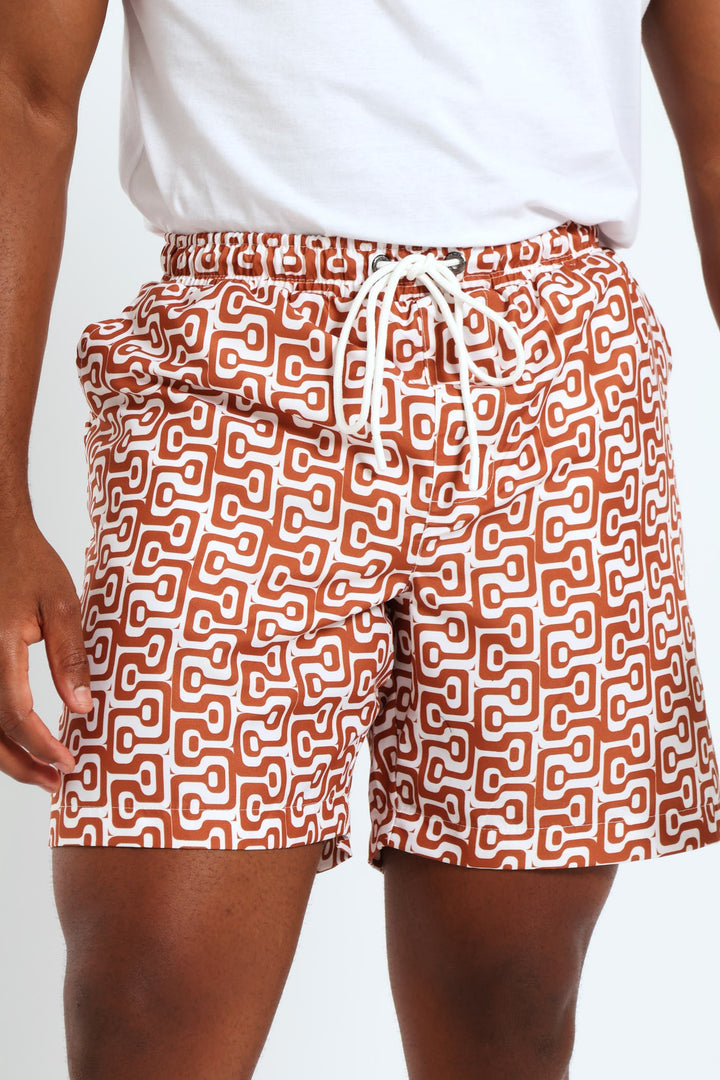 Retro Geo Swim Short