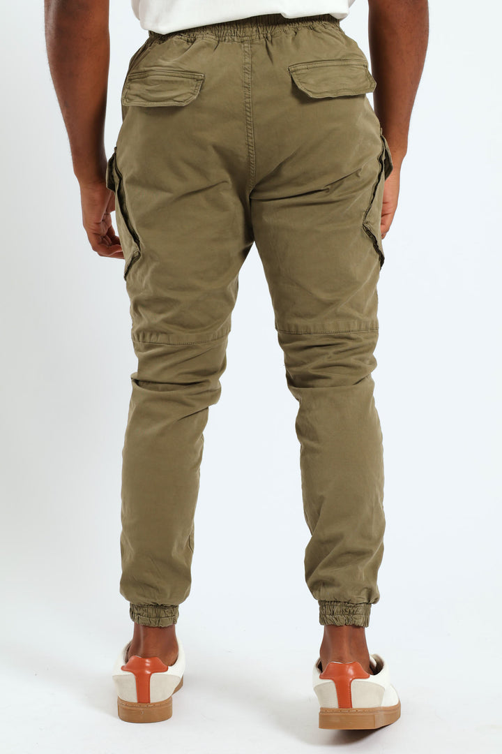 Zip Pocket Cargo Jogger - Fatigue