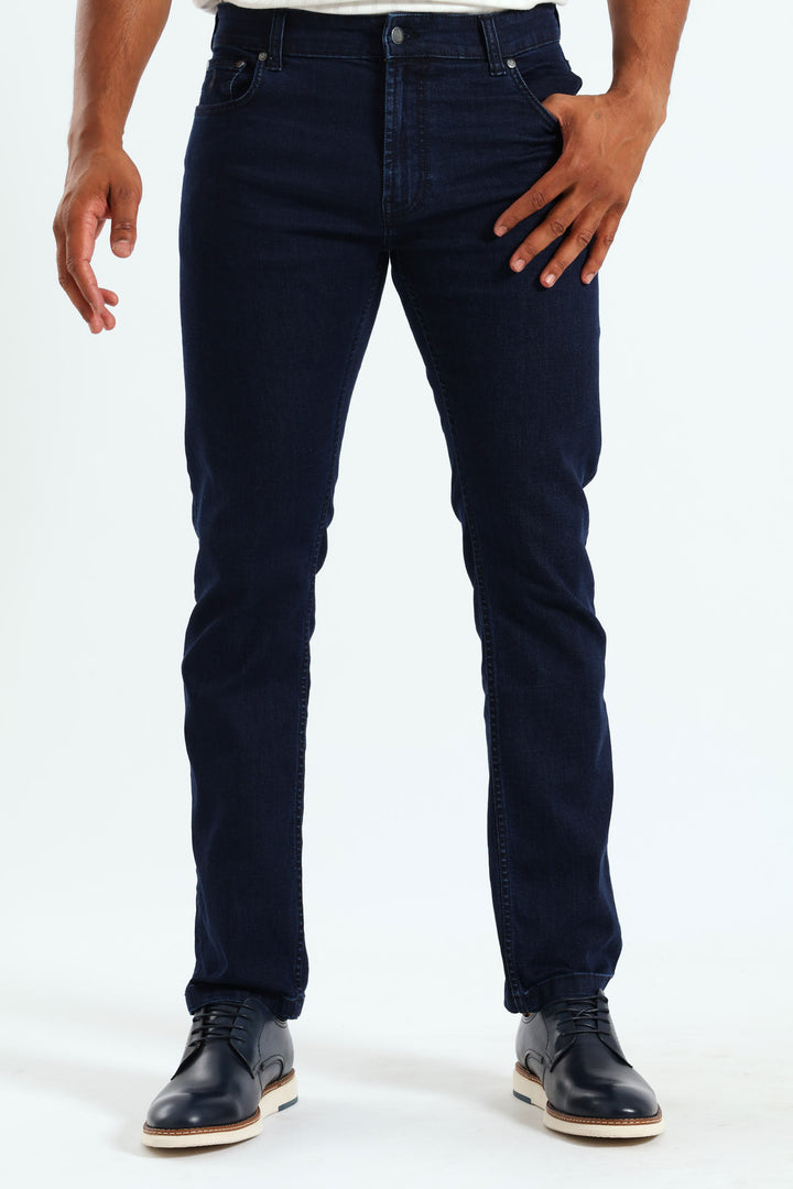 Simon Straight Leg Denim - Blue/Black