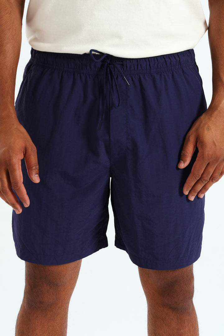 Plain Swim Shorts - Navy