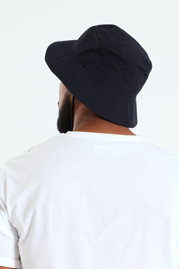 Colab Bucket Hat With Draw String - Navy