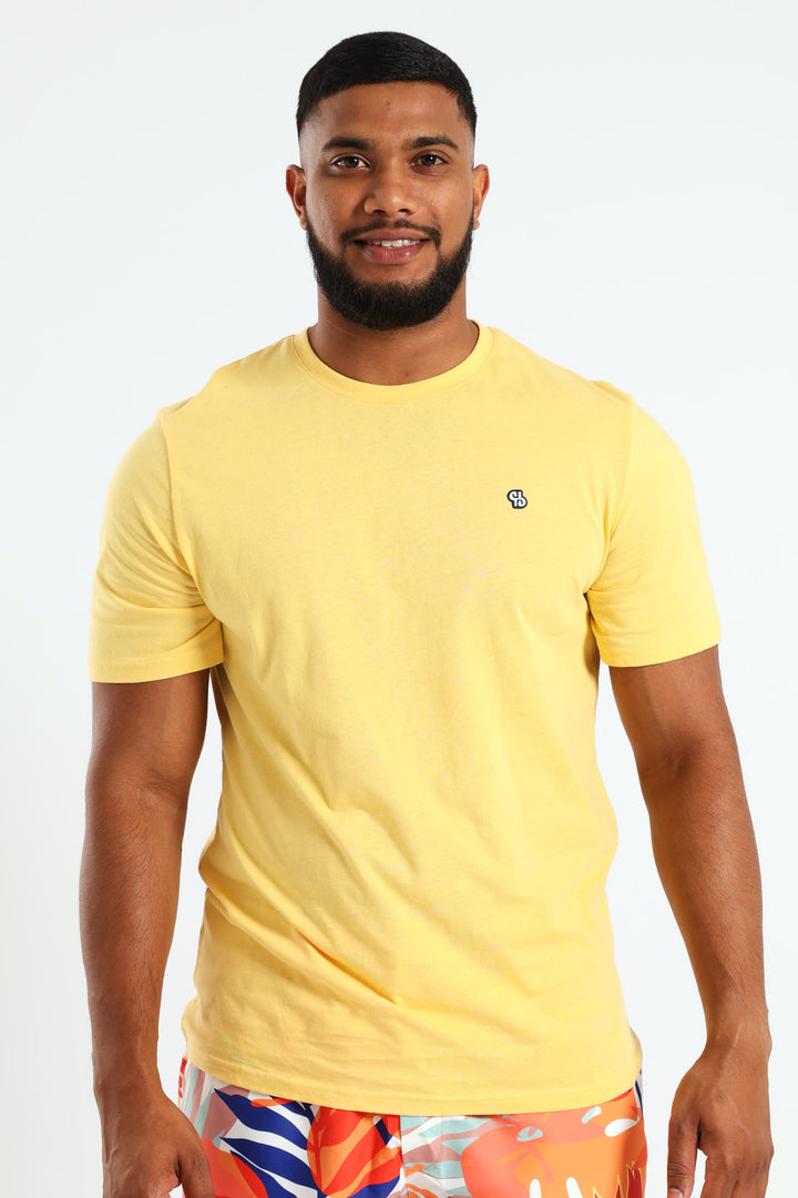 Basic Crew T-Shirt - Light Yellow