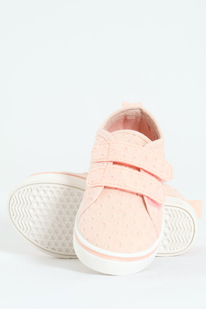 Pre-Girls Anglaise Sneaker - Pink