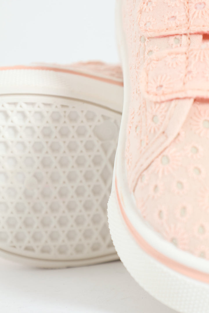 Pre-Girls Anglaise Sneaker - Pink