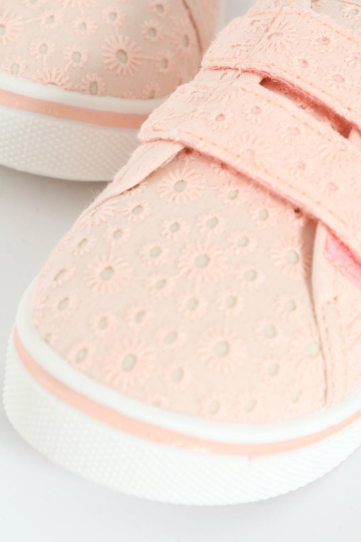 Pre-Girls Anglaise Sneaker - Pink