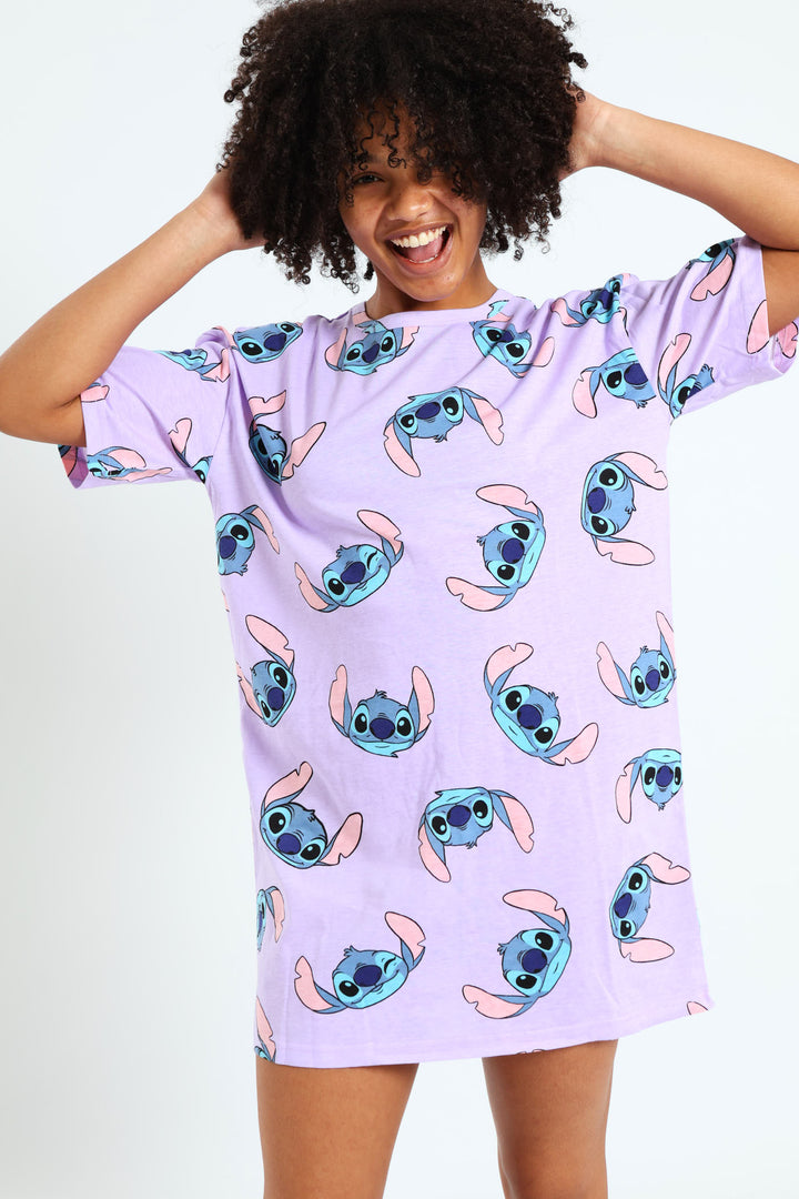 Girls Lilo & Stitch Sleep Shirt - Light Purple