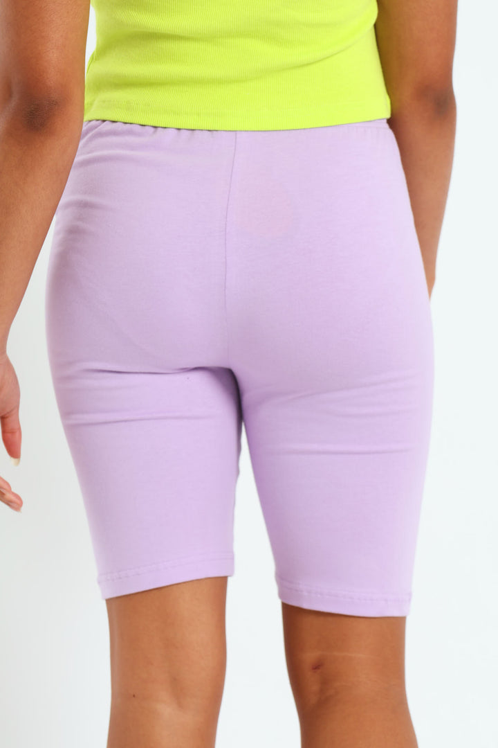 Girls Gossip Girl Cycle Shorts - Lilac