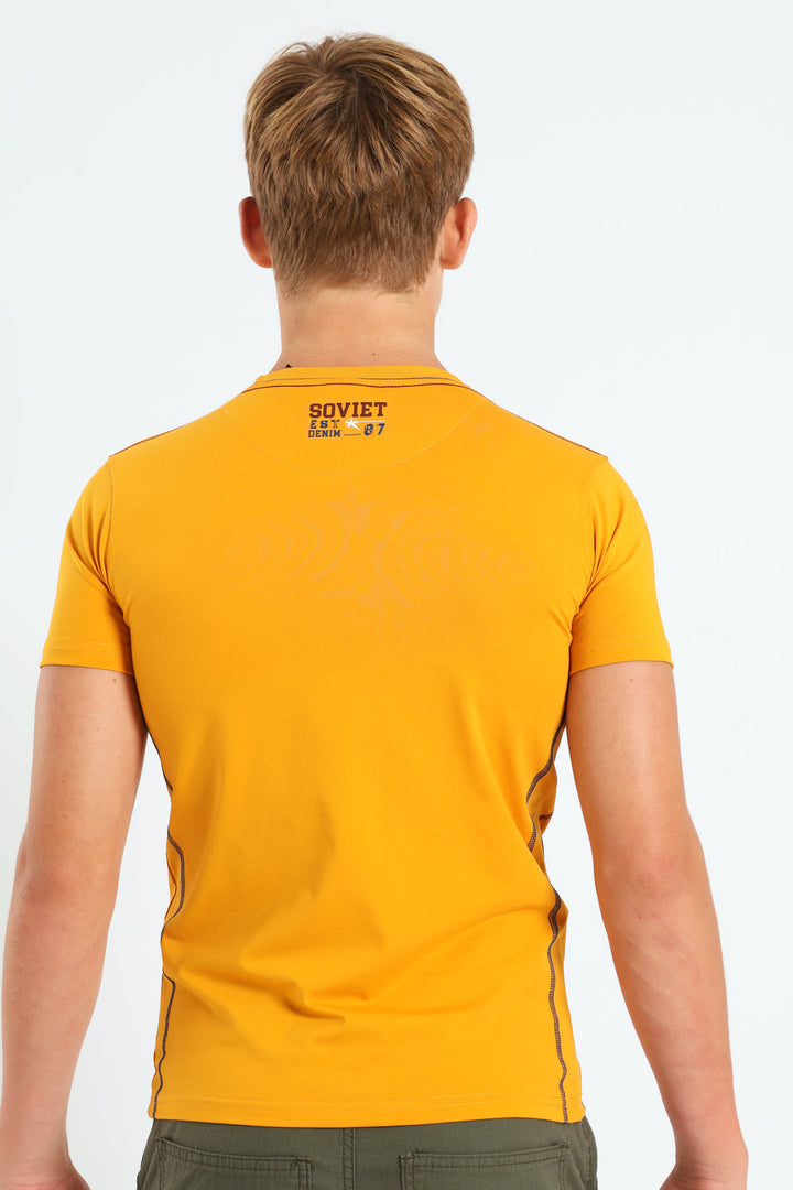 Boys Primal Tee - Mustard