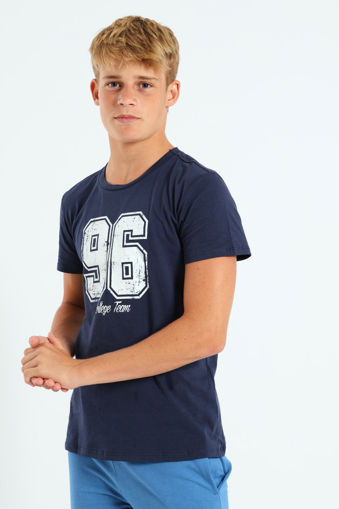 Boys College Team Tee - Navy