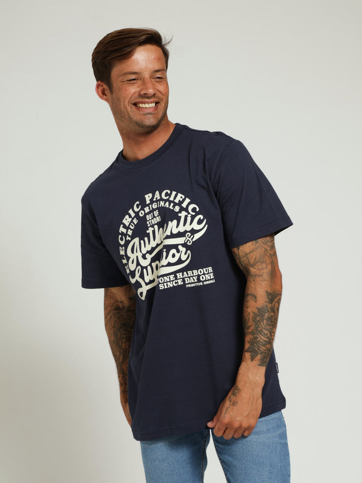 Electric Pacific Tee - Navy