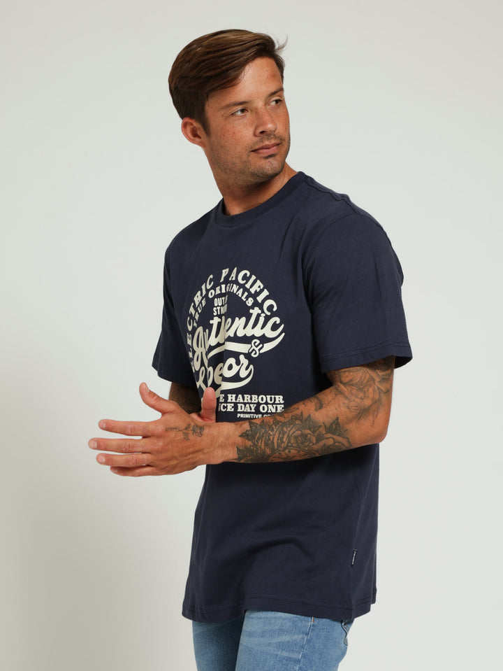 Electric Pacific Tee - Navy