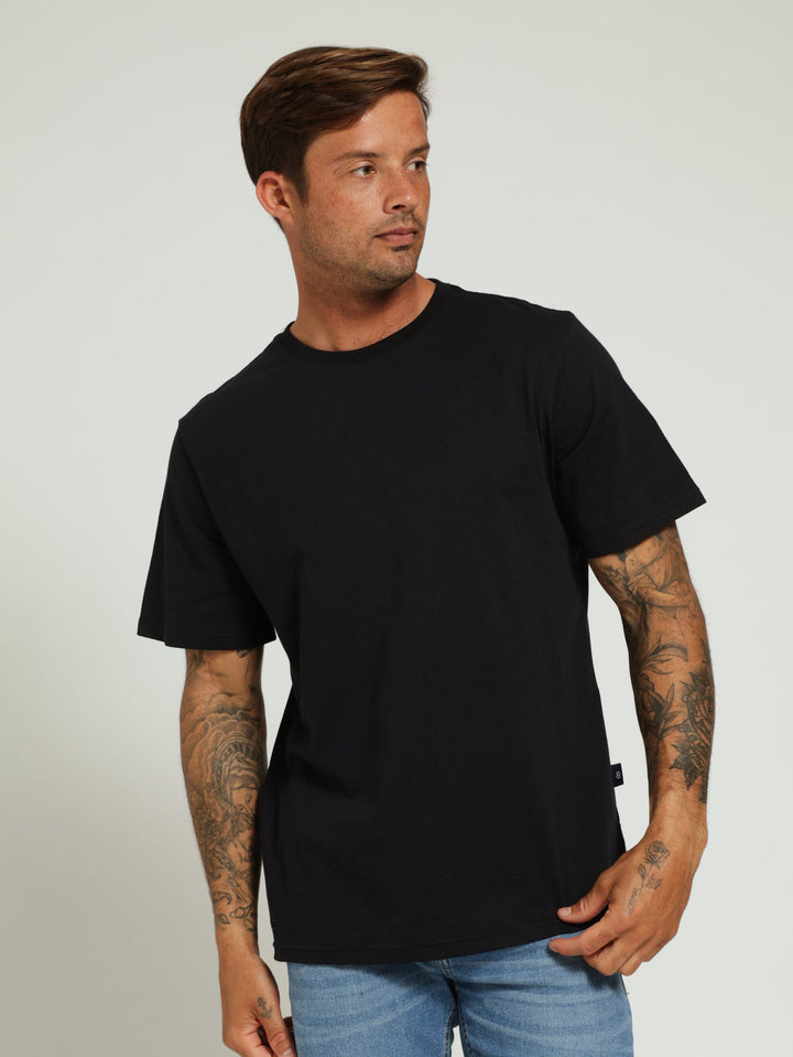 Basic Crew Neck Tee - Black