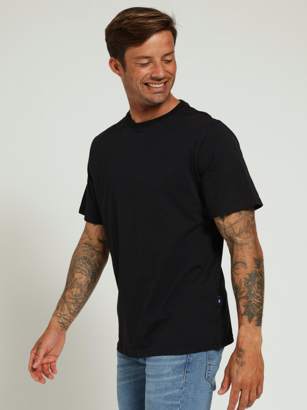 Basic Crew Neck Tee - Black