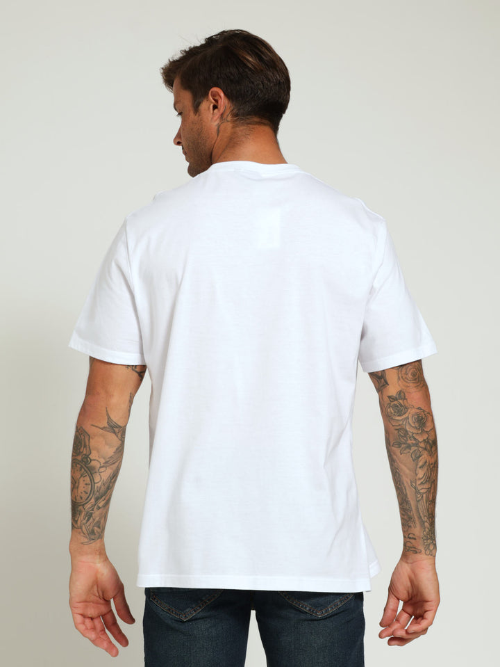 Skull Ray Tee - White