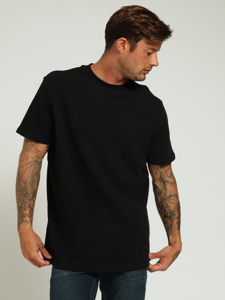 Ottoman Crew Tee - Black