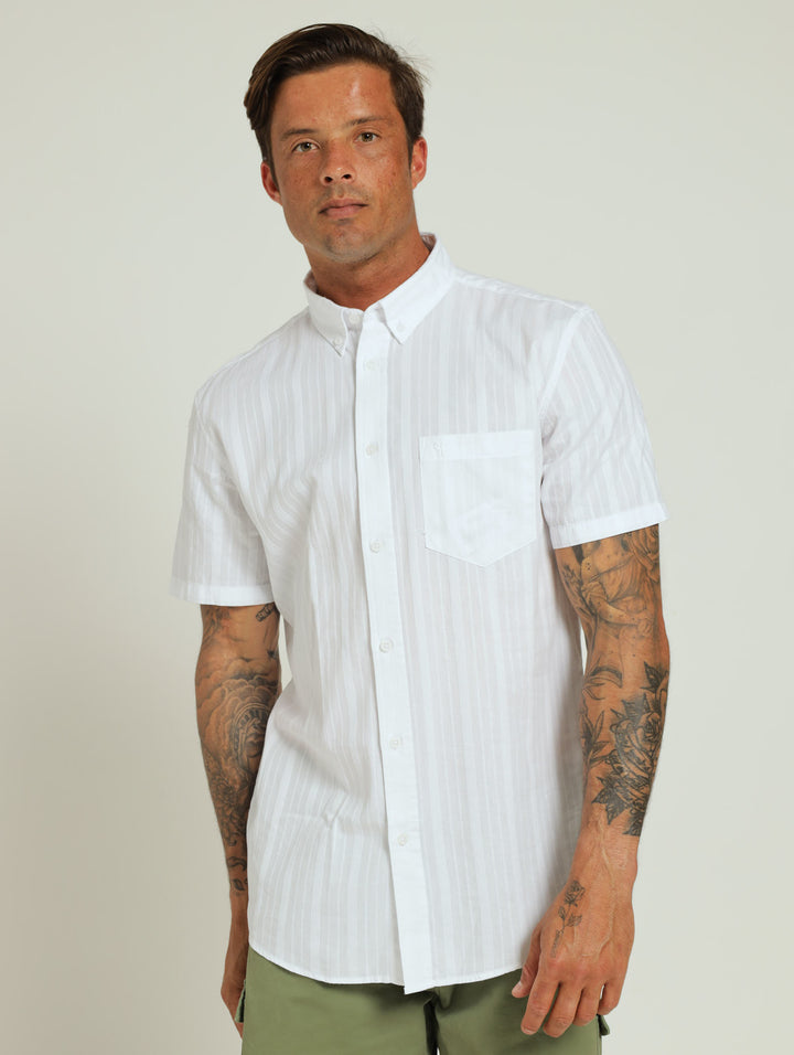 Pop Stripe Shirt -White