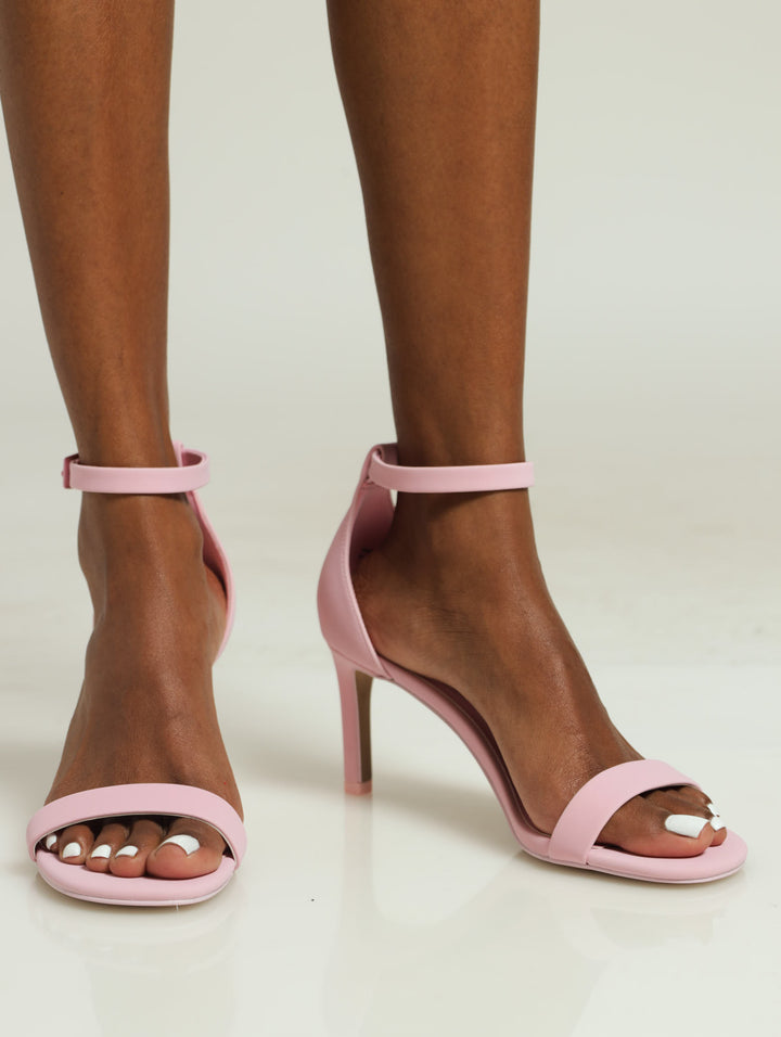 Mirellaa Stiletto Heeled Sandal - Light Pink