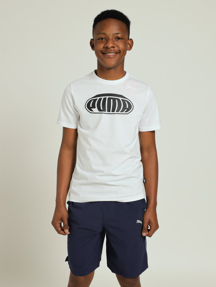 Boys Graphic Tee - White